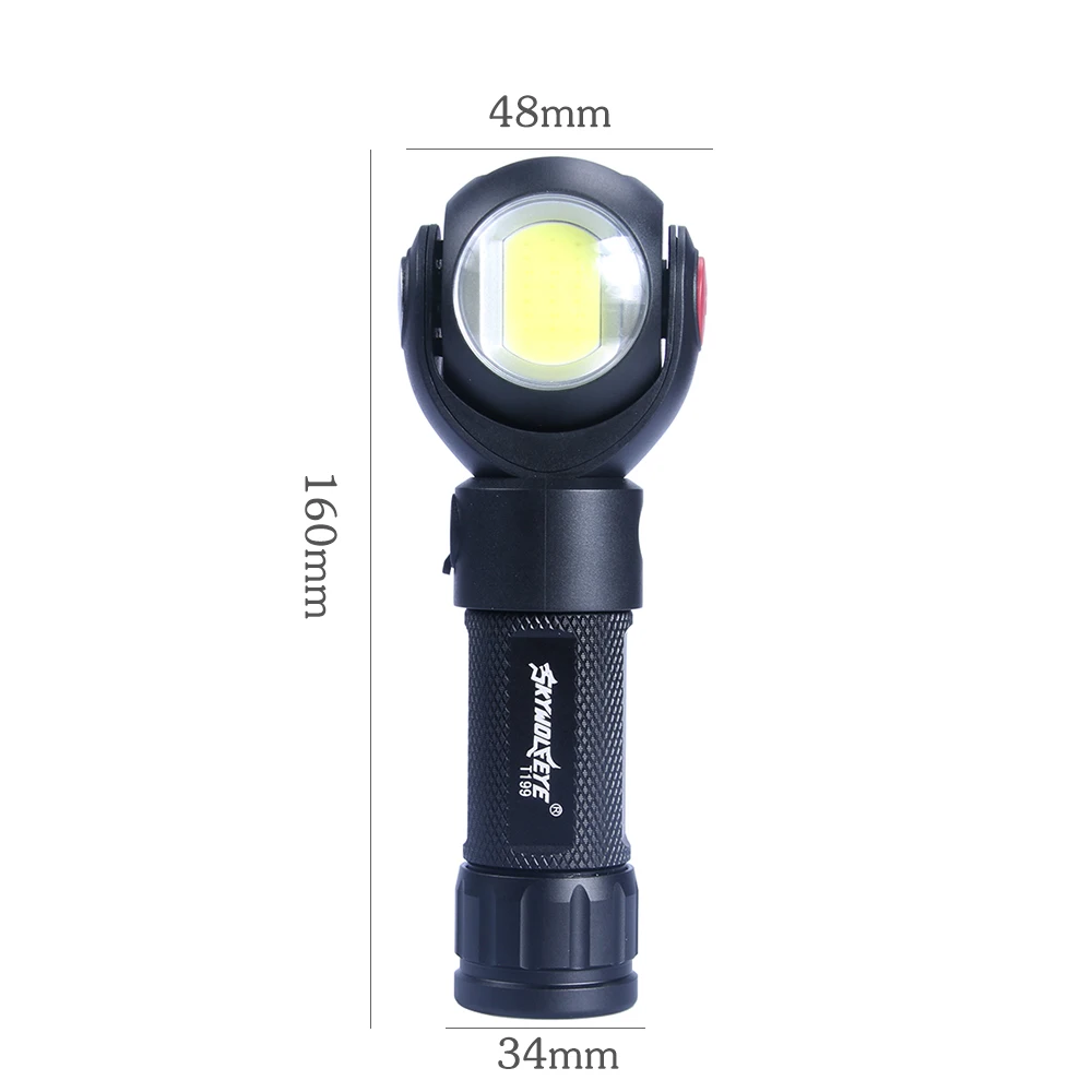 7 mode COB Working Light T6 LED Flashlight White Red Camping Lamp 6000 Lumens FlashLight 360 Degree Fold Torch With 18650/26650
7 mode COB Working Light T6 LED Flashlight White Red Camping Lamp 6000 Lumens FlashLight 360 Degree Fold Torch With 18650/26650
