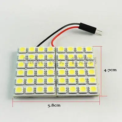 2 шт. х белый интерьер автомобиля 5050 Панель 48 SMD 240LM светодиодный светильник лампа + T10 + Festoon AC/DC 12V
2 шт. х белый интерьер автомобиля 5050 Панель 48 SMD 240LM светодиодный светильник лампа + T10 + Festoon AC/DC 12V