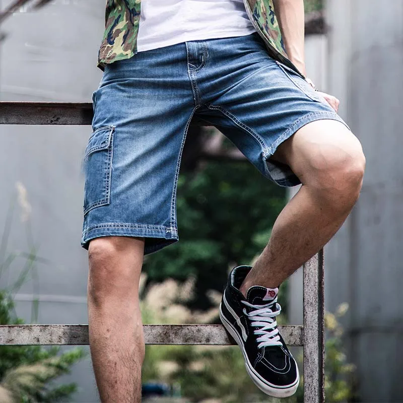 Men cargo shorts bermuda homme male fashion shorts Washed denim short men jeans shorts homme
Men cargo shorts bermuda homme male fashion shorts Washed denim short men jeans shorts homme