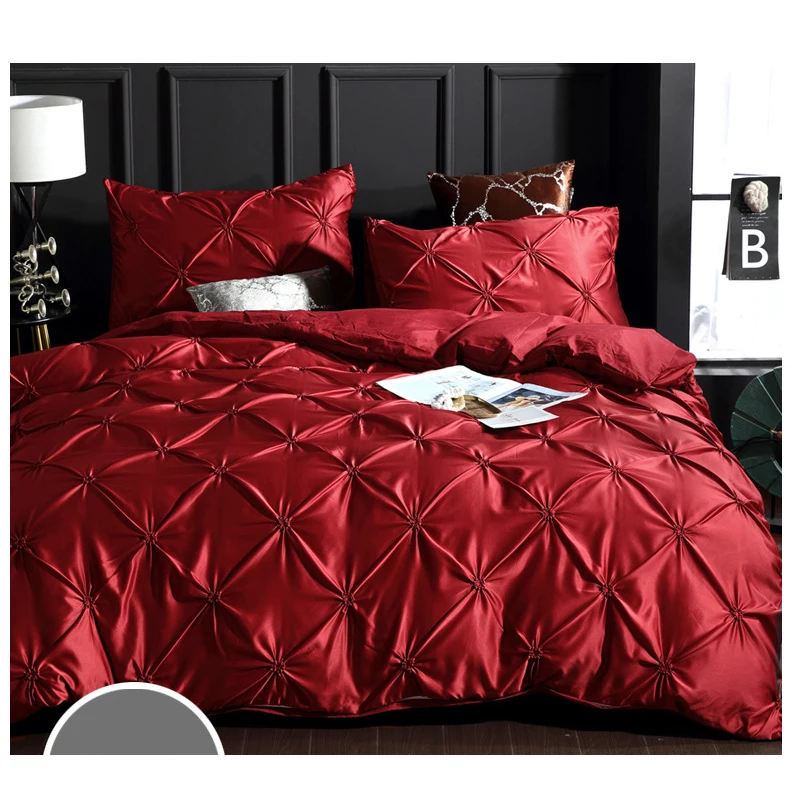 Pinch pleat bedding comforter bedding sets bed linen duvet cover set Pillowcases bedding queen king size bedclothes for home hot
Pinch pleat bedding comforter bedding sets bed linen duvet cover set Pillowcases bedding queen king size bedclothes for home hot