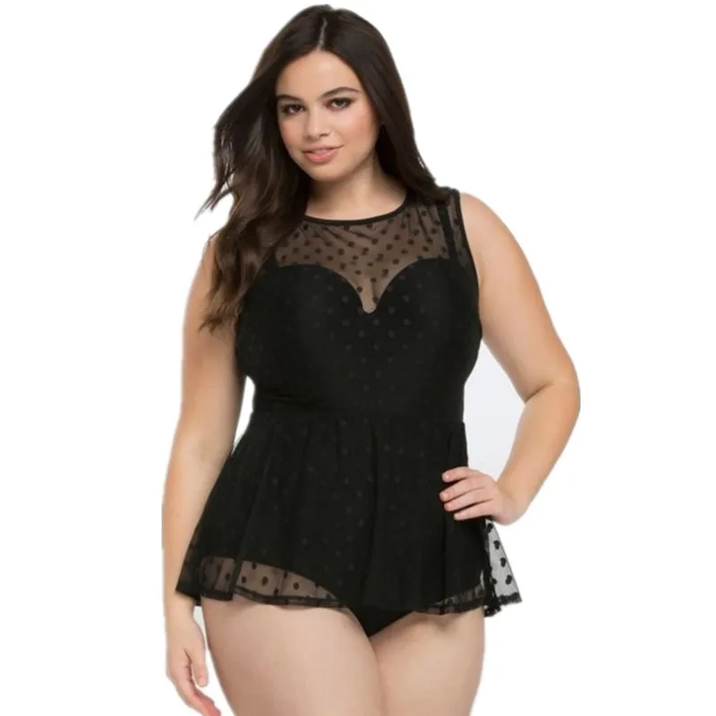 OULING Big Size One Piece Swimsuit Women Sexy Mesh Padded Swimwear Polka Dot Vintage Retro Bodysuit Bathing Suit Large Size 5XL
OULING Big Size One Piece Swimsuit Women Sexy Mesh Padded Swimwear Polka Dot Vintage Retro Bodysuit Bathing Suit Large Size 5XL