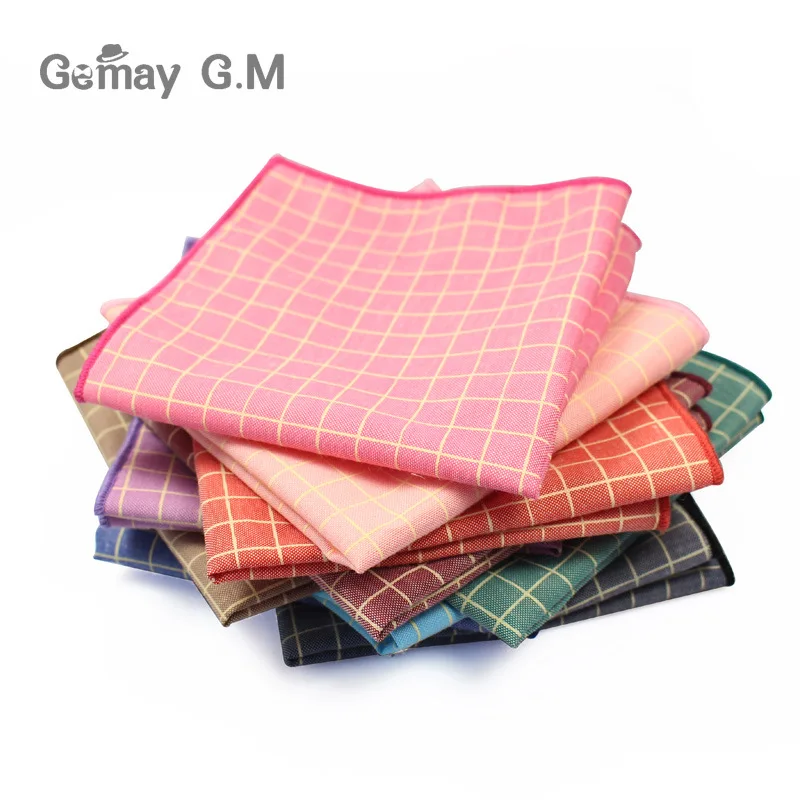 Plaid Handkerchiefs For Men Accessories 25*25cm Pocket Square New Arrival Cotton Pocket Hanky For Adult Scarves Vintage Hankies
Plaid Handkerchiefs For Men Accessories 25*25cm Pocket Square New Arrival Cotton Pocket Hanky For Adult Scarves Vintage Hankies
