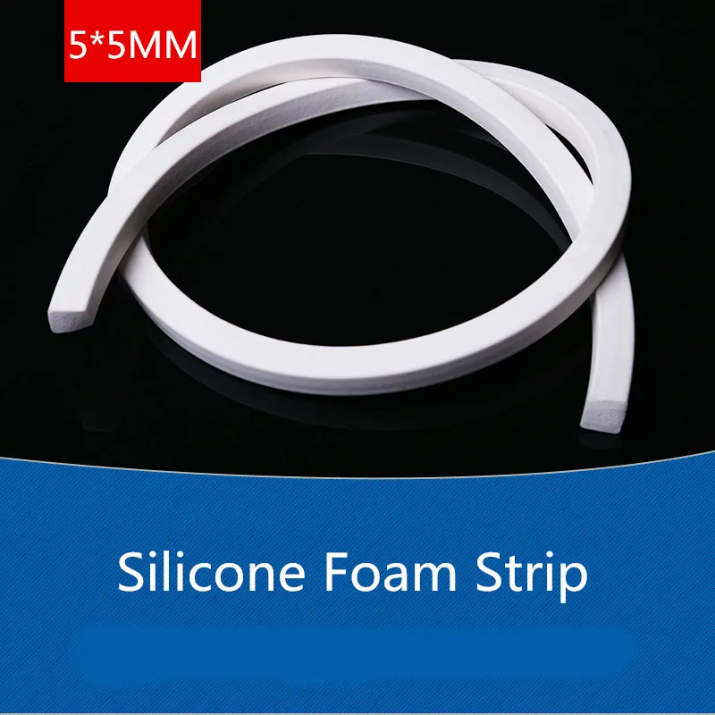 5 meters YT1277 Silicone Foam Strip Diameter 5*5MM Sealing Strip Silicone Seal Strip Drop Shipping
5 meters YT1277 Silicone Foam Strip Diameter 5*5MM Sealing Strip Silicone Seal Strip Drop Shipping