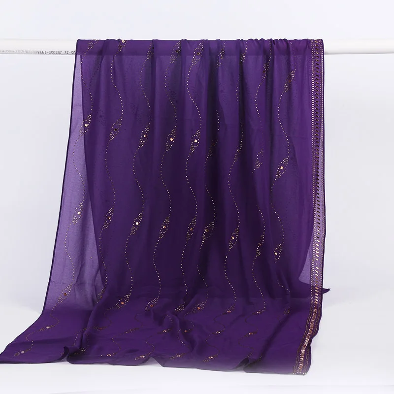 Bubble Chiffon Islamic Muslim Scarf Hijab With Luxruy Rhinestone Decor Arab musulman Women Wraps Turkish Hijab Headsarf 70*170cm
Bubble Chiffon Islamic Muslim Scarf Hijab With Luxruy Rhinestone Decor Arab musulman Women Wraps Turkish Hijab Headsarf 70*170cm