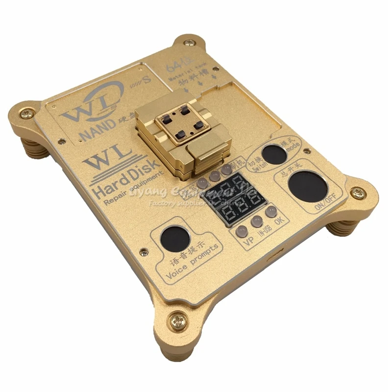 WL IC Chip Mainboard Nand Flash Programmer HDD Serial Number SN 64 Bit hard disk test repair instrument IC Chip Programmer
WL IC Chip Mainboard Nand Flash Programmer HDD Serial Number SN 64 Bit hard disk test repair instrument IC Chip Programmer