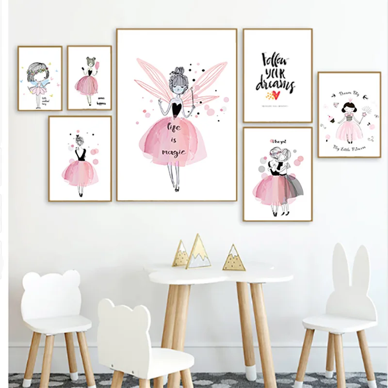 Nordic style canvas painting wall art poster abstract lovely cartoon girl print pictures for living room Home Decor Painting
Nordic style canvas painting wall art poster abstract lovely cartoon girl print pictures for living room Home Decor Painting