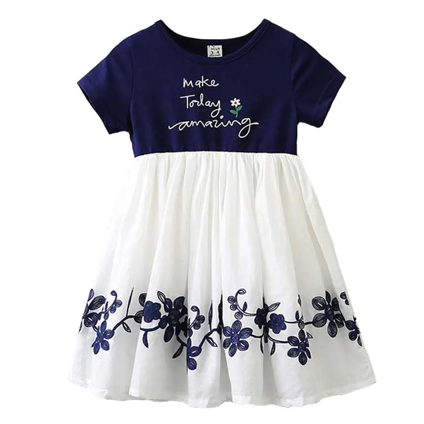 Summer Girl Dress 2018 New Baby Printing Clothing For Kids Flowers Embroidery Dresses Child Girl Cotton Princess Casual Dress
Summer Girl Dress 2018 New Baby Printing Clothing For Kids Flowers Embroidery Dresses Child Girl Cotton Princess Casual Dress