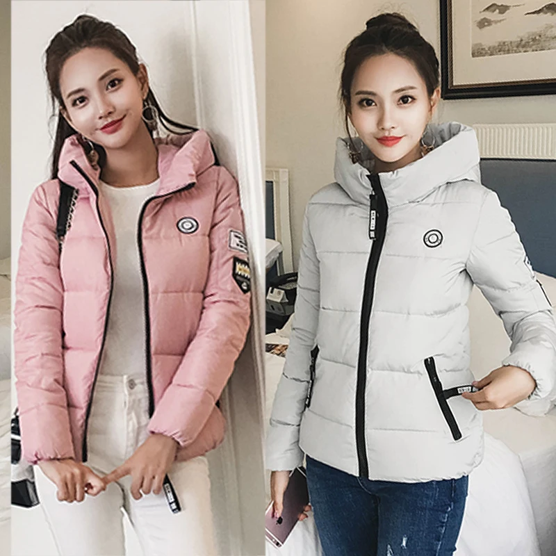 Winter short parka coat Casual styled pocket zipper hooded jackets down cotton padded outwear clothing for female thick warm 3XL
Winter short parka coat Casual styled pocket zipper hooded jackets down cotton padded outwear clothing for female thick warm 3XL