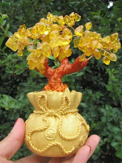 Плетеный вручную бонсай Lucky tree, натуральный цитрин, кварцевый кристалл A5, 247 г
Плетеный вручную бонсай Lucky tree, натуральный цитрин, кварцевый кристалл A5, 247 г