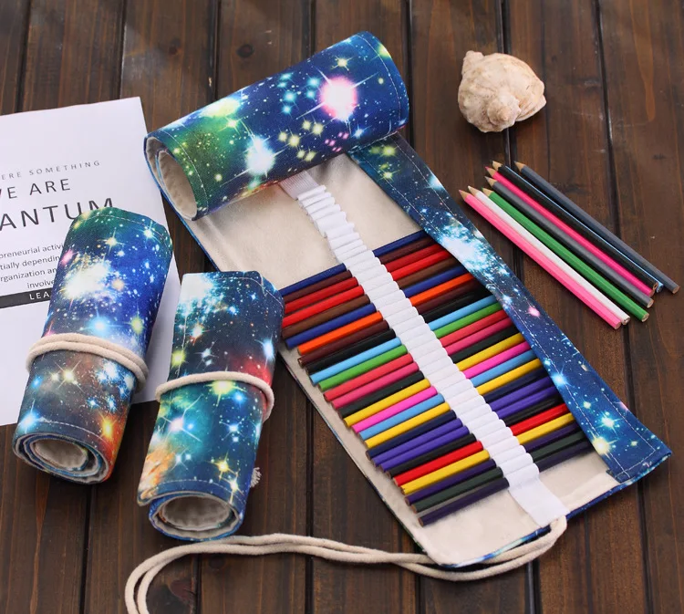 36/48/72 Holes Pencil Case School Canvas Roll Pouch Makeup Cosmic galactic time Storage pecncil box Estuches School penalty
36/48/72 Holes Pencil Case School Canvas Roll Pouch Makeup Cosmic galactic time Storage pecncil box Estuches School penalty