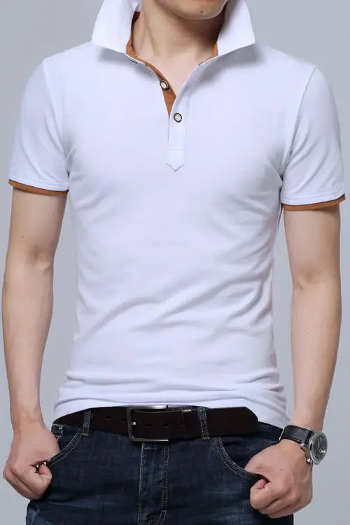men's short sleeve polo Cotton Lapel POLO Shirt Men's Summer Pure Color Korean Slim
men's short sleeve polo Cotton Lapel POLO Shirt Men's Summer Pure Color Korean Slim