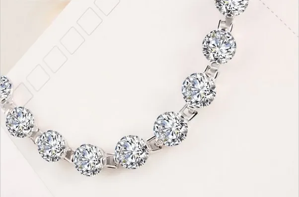 Solid Sterling Silver 18Karat White Gold Jewelry Brand Bracelets Simulate Diamonds Bracelet Girl Love Best Hand Jewelry
Solid Sterling Silver 18Karat White Gold Jewelry Brand Bracelets Simulate Diamonds Bracelet Girl Love Best Hand Jewelry