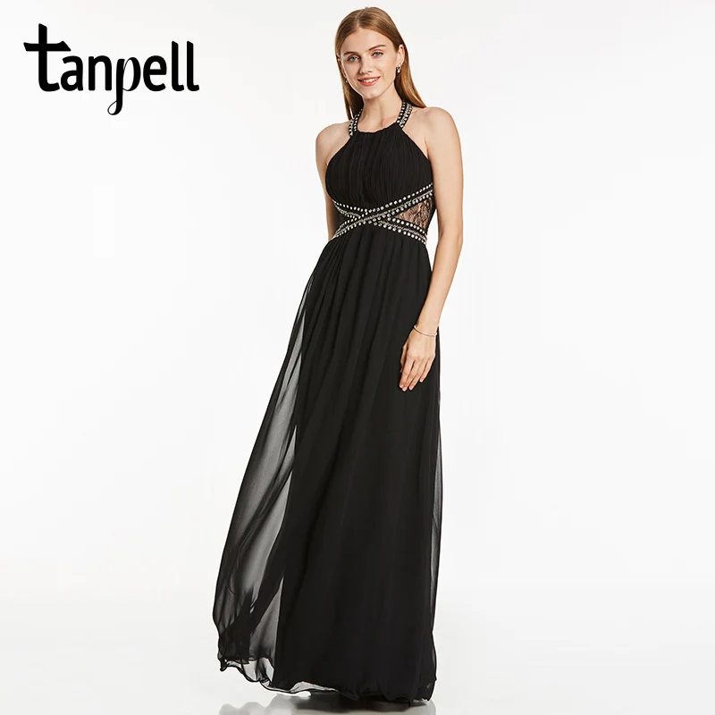 Женское длинное вечернее платье Tanpell, черное плиссированное платье с лямкой через шею, без рукавов, с бисером
Женское длинное вечернее платье Tanpell, черное плиссированное платье с лямкой через шею, без рукавов, с бисером