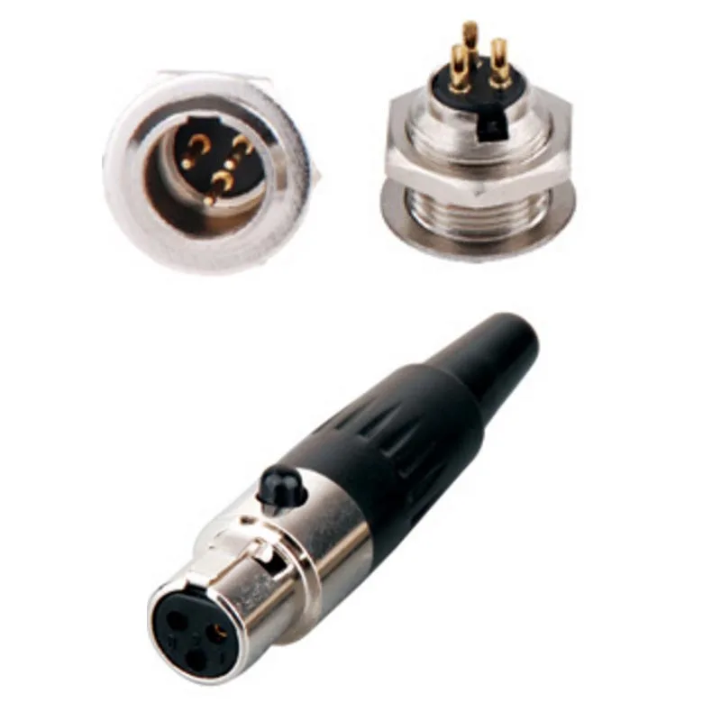 wholesale 400 set Connector - 3.4.5.6-Pin Cable Inline Plug with 100pcs female xlr connector & 100pcs mini xlr socket
wholesale 400 set Connector - 3.4.5.6-Pin Cable Inline Plug with 100pcs female xlr connector & 100pcs mini xlr socket