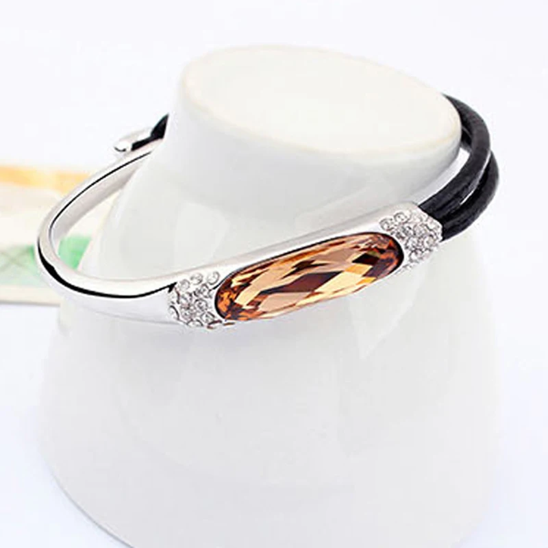 4 colors yellow Crystal Bracelet Austria lady jewelry Authentic Silver Blue Bracelet Women Original DIY Jewelry Christmas Gift
4 colors yellow Crystal Bracelet Austria lady jewelry Authentic Silver Blue Bracelet Women Original DIY Jewelry Christmas Gift