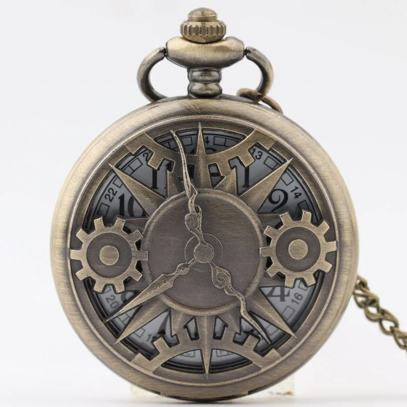 Pocket Fob Watch Vintage Retro Bronze Hollow Gear Movement Quartz Pocket Watch Pendant Pocket Watches for Men/Women
Pocket Fob Watch Vintage Retro Bronze Hollow Gear Movement Quartz Pocket Watch Pendant Pocket Watches for Men/Women