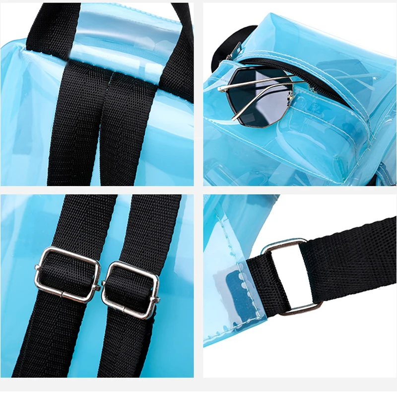 Jiessie&Angela Fashion Backpacks Women PVC Waterproof Transparent Shoulder Bag Small Backpack Women Travel Backpack Mochila
Jiessie&Angela Fashion Backpacks Women PVC Waterproof Transparent Shoulder Bag Small Backpack Women Travel Backpack Mochila