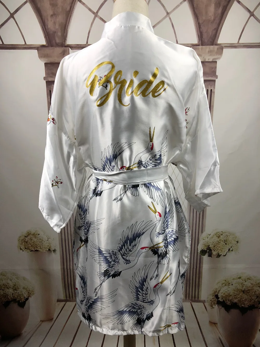 Шелковое платье для подружки невесты мамы и дочки сатиновое свадьбы кимоно