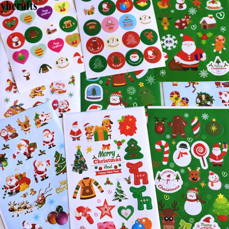 9sheets/LOT.Xmas paper sticker Decorative label Kids diy toys Kindergarten reward stickers Christmas gifts toys Early learning
9sheets/LOT.Xmas paper sticker Decorative label Kids diy toys Kindergarten reward stickers Christmas gifts toys Early learning