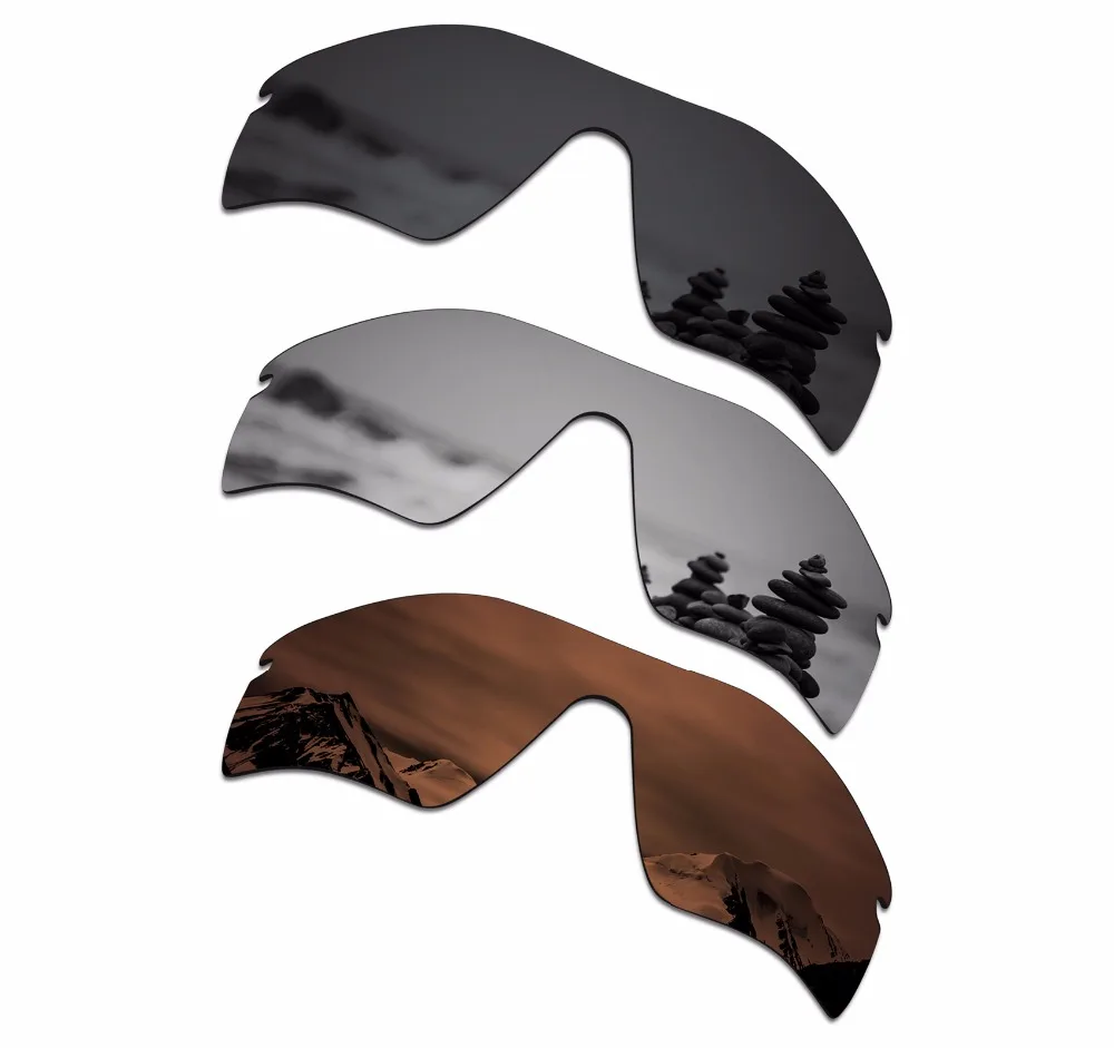 SmartVLT 3 Pieces Polarized Sunglasses Replacement Lenses for Oakley Radar Path Stealth Black & Silver Titanium & Amber Brown
SmartVLT 3 Pieces Polarized Sunglasses Replacement Lenses for Oakley Radar Path Stealth Black & Silver Titanium & Amber Brown