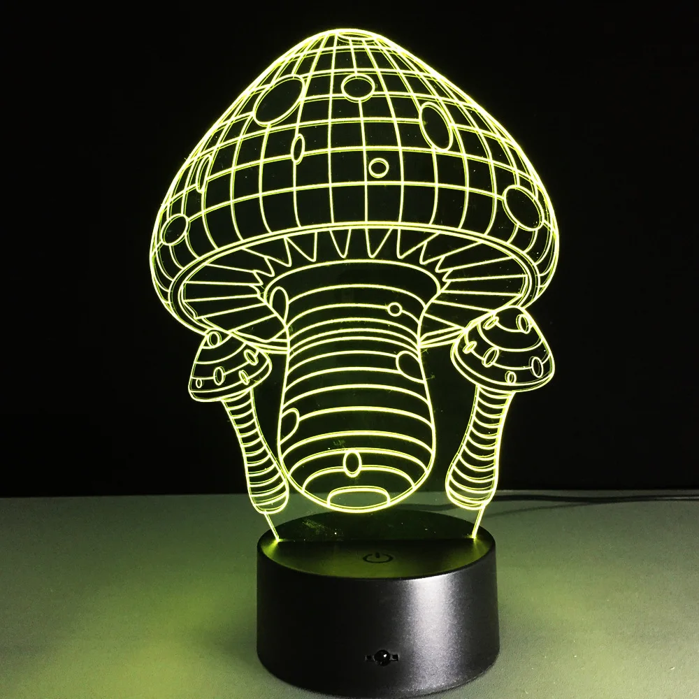 7 Color Change Cartoon Mushroom Shape LED 3D Night Light USB Table Lamp With Touch Remote Control
7 Color Change Cartoon Mushroom Shape LED 3D Night Light USB Table Lamp With Touch Remote Control