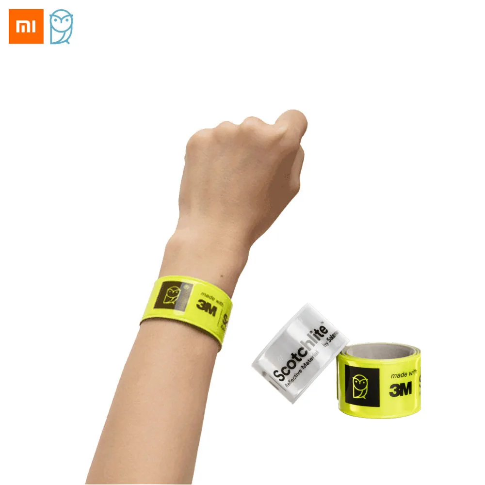 Фото Светоотражающий браслет Xiaomi Mijia Miaomiaoce мягкие долговечные гибкие флуоресцентные