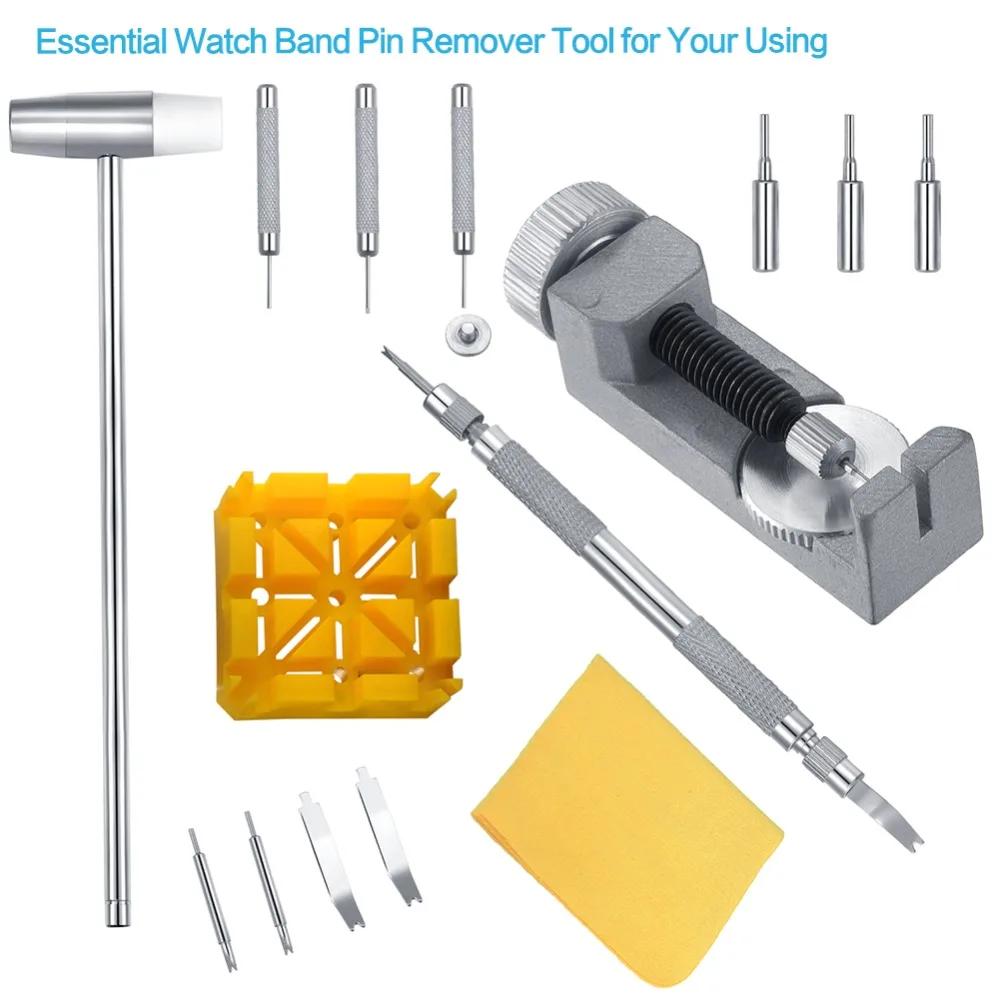 Watch Band Tool Kit - Watch Link Remover Spring Bar Tool Set for Watch Repair and Watch Band Replacement
Watch Band Tool Kit - Watch Link Remover Spring Bar Tool Set for Watch Repair and Watch Band Replacement