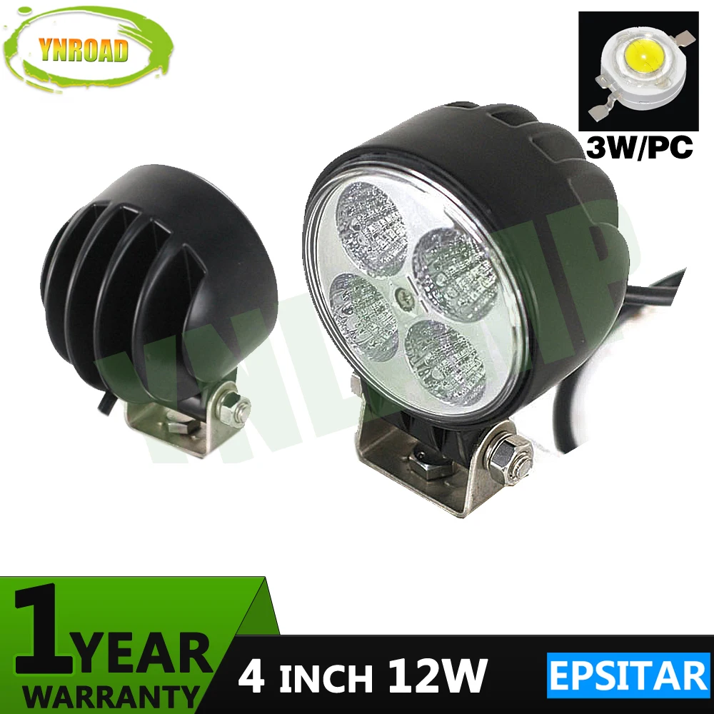 YNROAD 4inch 12W Led work light Fog Light spot beam offload Epsitar IP67 led driving light for 4WD SUV ATV 1000LM
YNROAD 4inch 12W Led work light Fog Light spot beam offload Epsitar IP67 led driving light for 4WD SUV ATV 1000LM