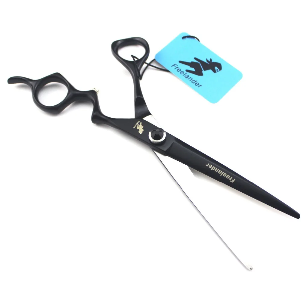 7.0 inch Freelander black paint curved handle hairdressing scissors household scissors hair salon special scissors
7.0 inch Freelander black paint curved handle hairdressing scissors household scissors hair salon special scissors