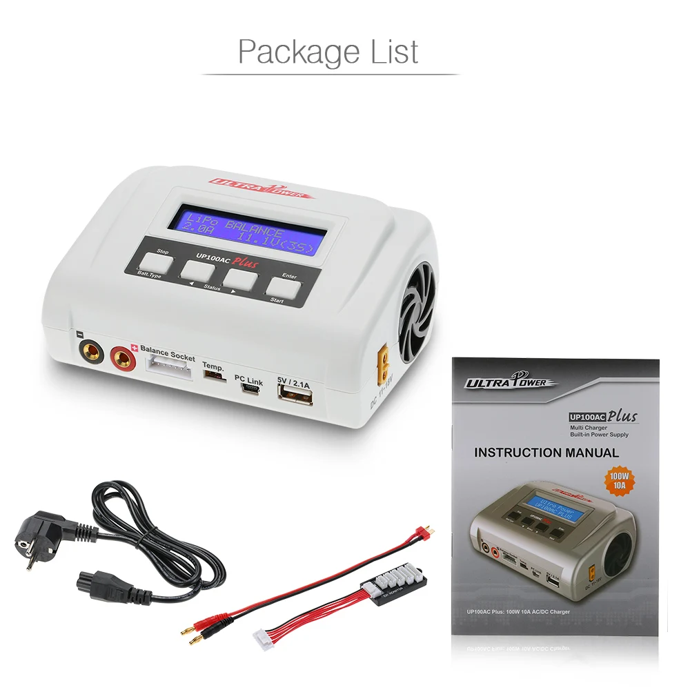 Оригинальное ультра мощное 100 Вт UP100AC Plus зарядное устройство для LiPo LiHV LiFe Lilon NiCd NiMh
