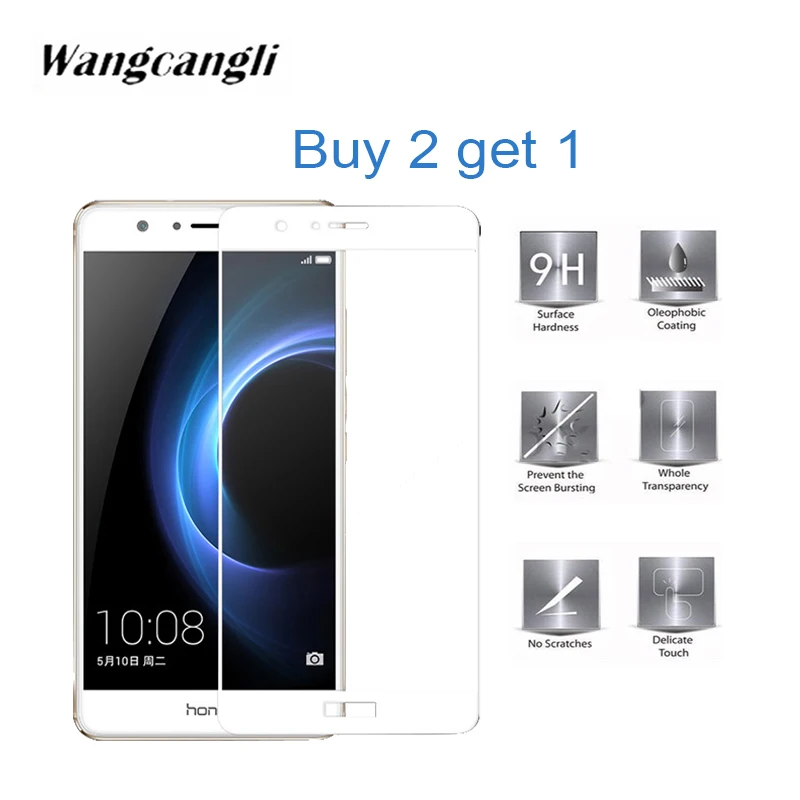 Защитное стекло закаленное для Huawei Honor 8 V8 V9 V10|Защитные стёкла и плёнки телефонов|