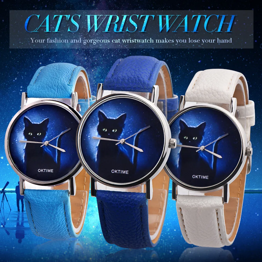 Womens Mysterious Black Cat Faux Leather Analog Quartz Watch 2020 Fashion Women Casual Watches Cat Brand Exquisite Leather&50
Womens Mysterious Black Cat Faux Leather Analog Quartz Watch 2020 Fashion Women Casual Watches Cat Brand Exquisite Leather&50