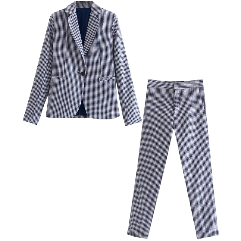 Set female 2019 summer new casual fashion small suit plaid jacket Slim trousers temperament wild elegant women's two-piece suit
Set female 2019 summer new casual fashion small suit plaid jacket Slim trousers temperament wild elegant women's two-piece suit
