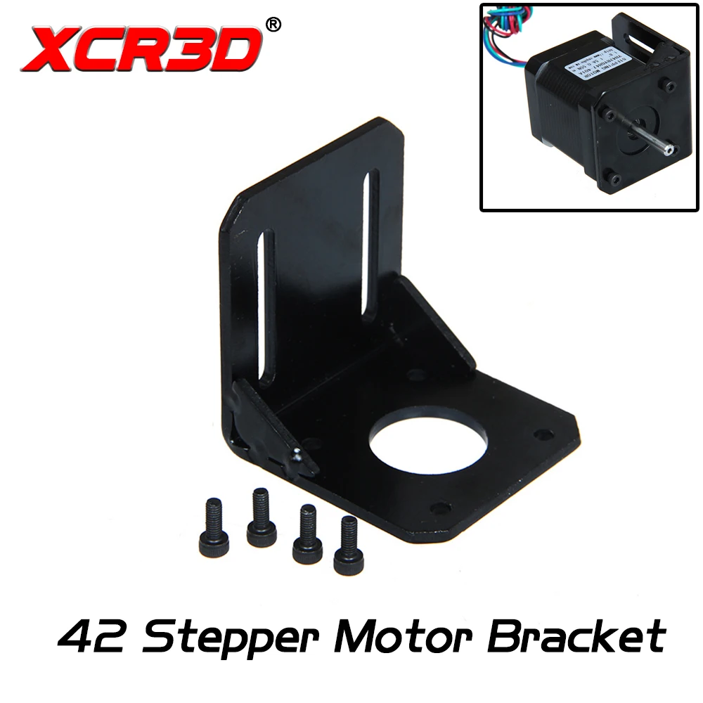 XCR3D 3D Printer Parts 42 Stepper Motor Bracket Alloy Steel Frame Fixed NEMA17 L Structure Base Mounting with 4*Screw Black 1pcs
XCR3D 3D Printer Parts 42 Stepper Motor Bracket Alloy Steel Frame Fixed NEMA17 L Structure Base Mounting with 4*Screw Black 1pcs