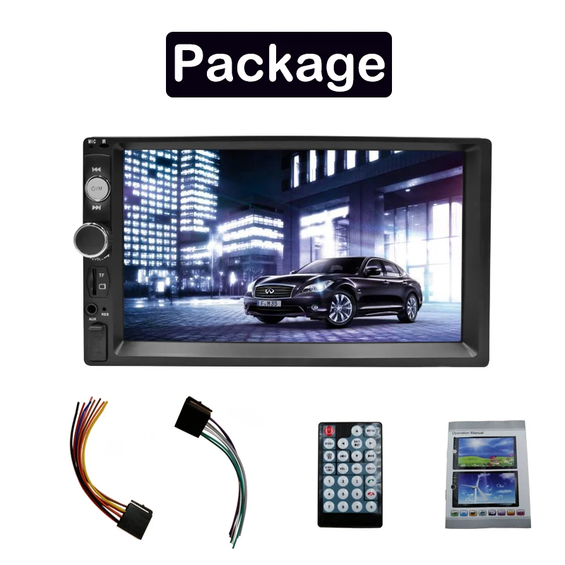 2 Din Car Radio Autoradio 2 Din Car Multimedia Player Stereo 7" Touch Screen Video MP5 Player Auto Radio Backup Camera TF FM
2 Din Car Radio Autoradio 2 Din Car Multimedia Player Stereo 7" Touch Screen Video MP5 Player Auto Radio Backup Camera TF FM