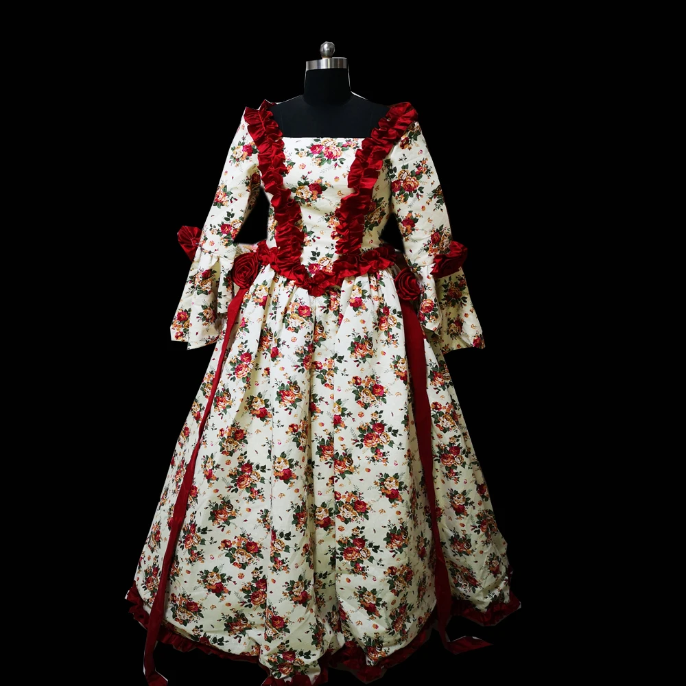 New printed Vintage costumes 18th Duchess Retro medieval Renaissance Reenactment Theatre Civil war Victorian dress D-336
New printed Vintage costumes 18th Duchess Retro medieval Renaissance Reenactment Theatre Civil war Victorian dress D-336