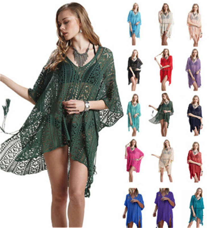 Summer Dress Women Vestido De Festa Robe Femme Beach Style Loose Solid Hollow Out Spaghetti Strap V-Neck Above Knee, Mini
Summer Dress Women Vestido De Festa Robe Femme Beach Style Loose Solid Hollow Out Spaghetti Strap V-Neck Above Knee, Mini