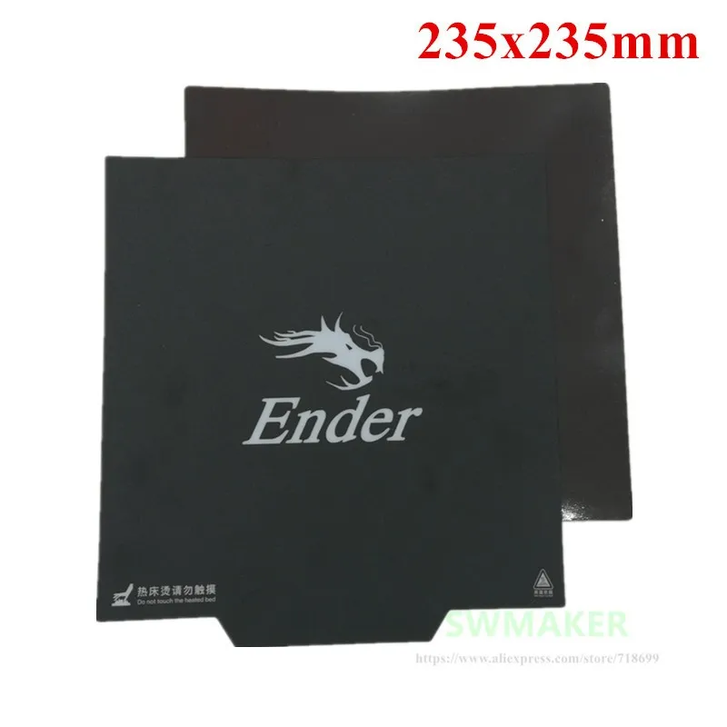 235x235mm Creality Ender-3 CR-20 3D printer Upgrade flexible magnet Build Surface Plate Heated Bed parts
235x235mm Creality Ender-3 CR-20 3D printer Upgrade flexible magnet Build Surface Plate Heated Bed parts