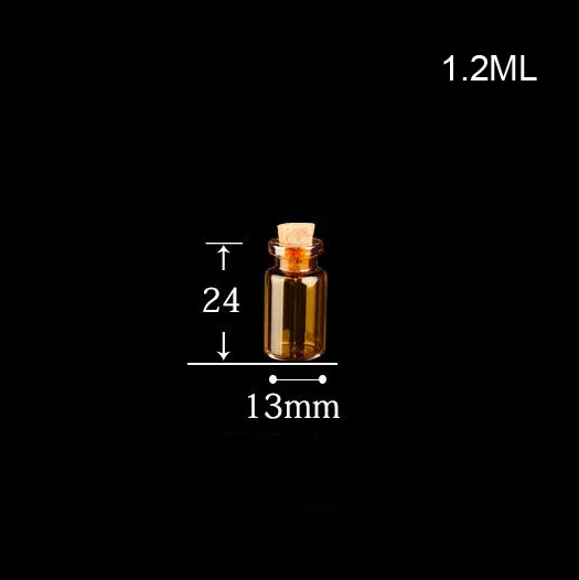 100 шт./лот 13*24*6 мм 1,2 мл янтарно-коричневые стеклянные бутылки с пробкой пустые Крошечные стеклянные флаконы банки Маленькая подвеска для бутылки желаний
100 шт./лот 13*24*6 мм 1,2 мл янтарно-коричневые стеклянные бутылки с пробкой пустые Крошечные стеклянные флаконы банки Маленькая подвеска для бутылки желаний