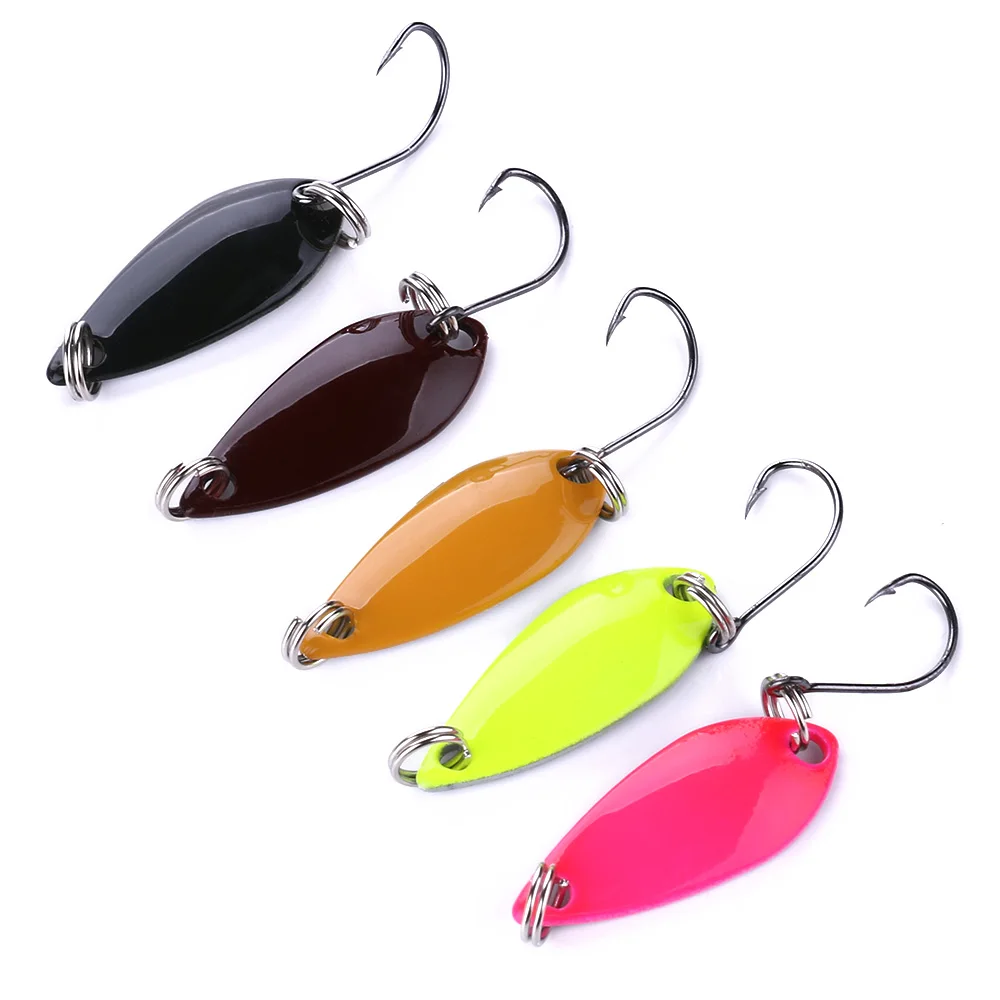 5pcs 2.5g trout spoons brass spinning fishing spoons pesca micro metal lures area trout fishing ultralight
5pcs 2.5g trout spoons brass spinning fishing spoons pesca micro metal lures area trout fishing ultralight