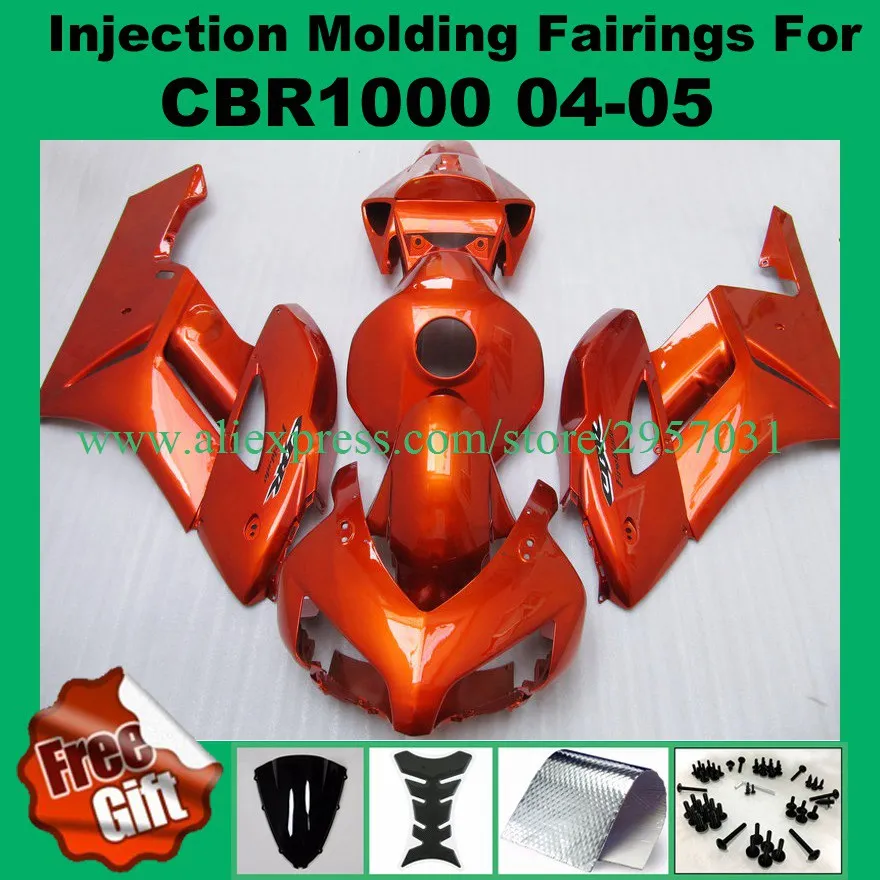 Free screws+gifts Injection For HONDA CBR 1000RR 04 05 All Orange CBR1000 RR 04-05 1000 RR CBR1000RR 2004 2005 Fairing
Free screws+gifts Injection For HONDA CBR 1000RR 04 05 All Orange CBR1000 RR 04-05 1000 RR CBR1000RR 2004 2005 Fairing