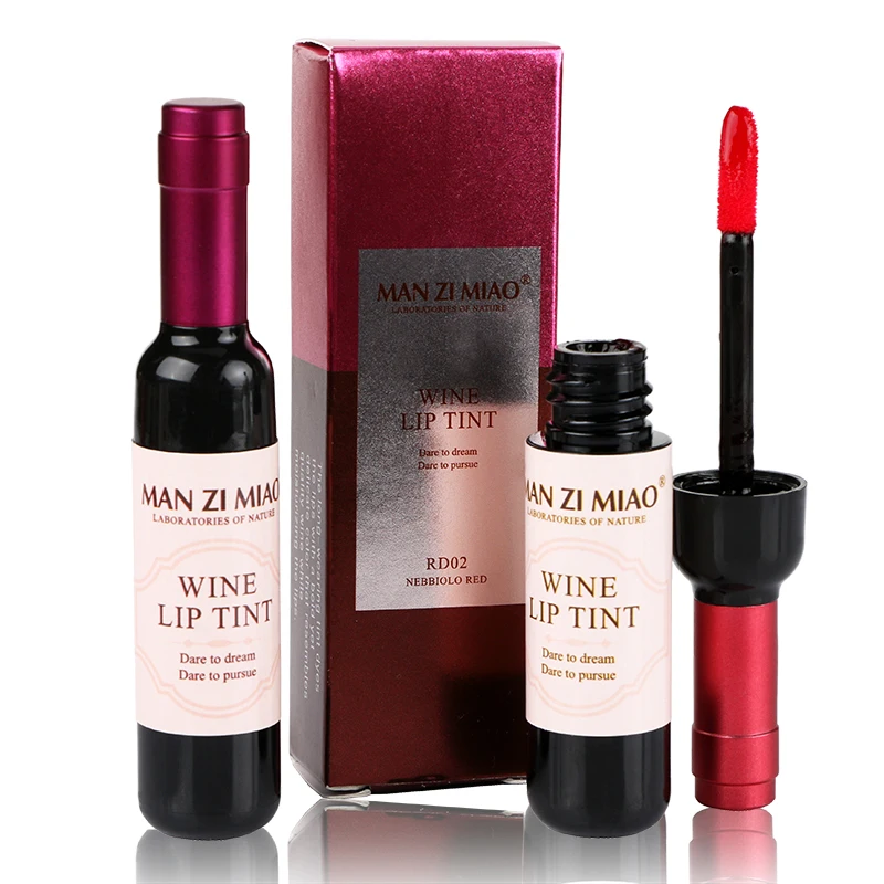 Новое красное вино бутылка губы увлажняющее средство для макияжа длительный