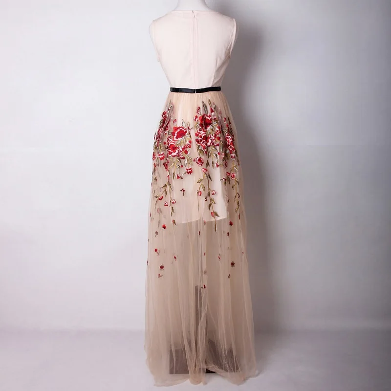 2018 Spring Hot Selling Wedding Party Women's Long Dress Hollow Out Mesh Embroidery Sleeveless Maxi Dress Vestidos De Fiesta
2018 Spring Hot Selling Wedding Party Women's Long Dress Hollow Out Mesh Embroidery Sleeveless Maxi Dress Vestidos De Fiesta