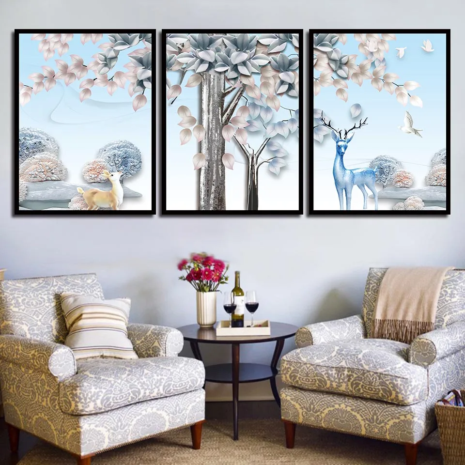 Cartoon Dreamy Deer Unframed Oil Painting Canvas Poster Home Decor Painting Space Wall Art For Girl Baby Children Room
Cartoon Dreamy Deer Unframed Oil Painting Canvas Poster Home Decor Painting Space Wall Art For Girl Baby Children Room