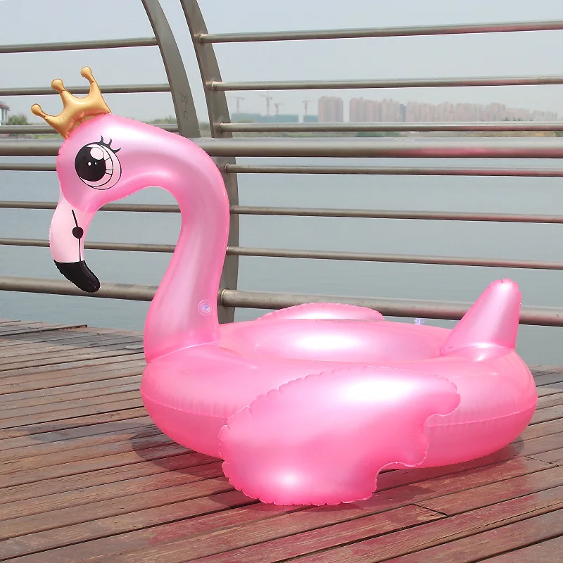 130cm Crown Flamingo Swimming Ring Inflatable Pool Float Adult Kid Pink Toy Water Mattress Circle Boia Piscina Party Accessories
130cm Crown Flamingo Swimming Ring Inflatable Pool Float Adult Kid Pink Toy Water Mattress Circle Boia Piscina Party Accessories