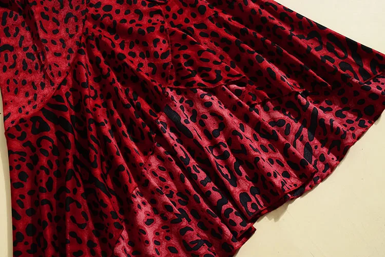 Women Runway Dress High Quality V-Neck Long Sleeve Leopard Printed Irregular Elegant Dresses NP0397C
Women Runway Dress High Quality V-Neck Long Sleeve Leopard Printed Irregular Elegant Dresses NP0397C