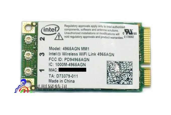 Для Intel Wireless-N WIFI 4965AGN 4965 MINI PCI-E 300 Мбит/с Wlan Wi-Fi беспроводная карта для Dell 1501 1520 1525 6400 1720 9400 E1705
Для Intel Wireless-N WIFI 4965AGN 4965 MINI PCI-E 300 Мбит/с Wlan Wi-Fi беспроводная карта для Dell 1501 1520 1525 6400 1720 9400 E1705