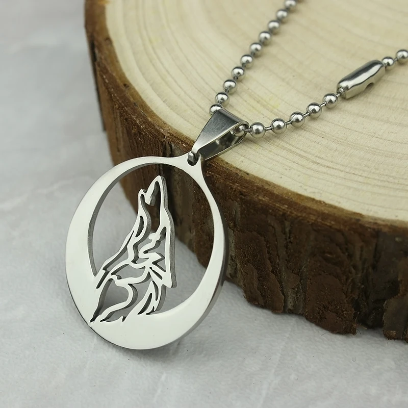 Howling Wolf Pendant Necklaces Stainless Steel Necklace Fashion Punk Women Men Jewelry
Howling Wolf Pendant Necklaces Stainless Steel Necklace Fashion Punk Women Men Jewelry