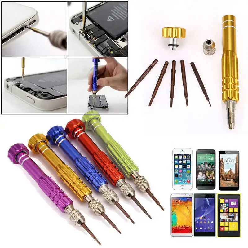1set 5 in 1 Professional Screwdriver Set Repair Tools For iPhone Anroid Smartphone
1set 5 in 1 Professional Screwdriver Set Repair Tools For iPhone Anroid Smartphone