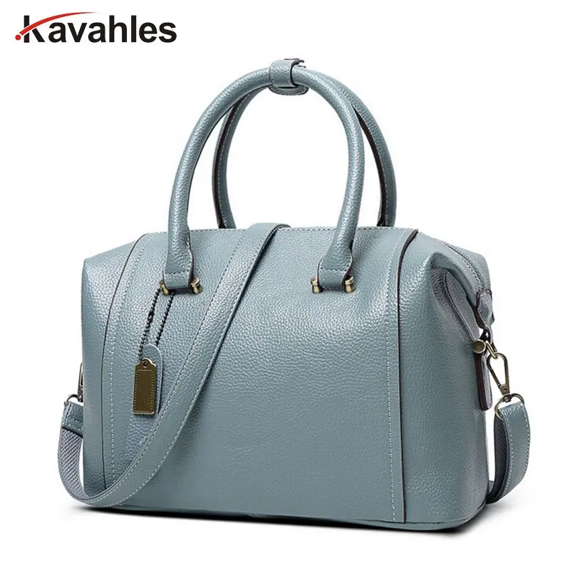 Genuine Leather Women's Boston Bag 2020 New European Boston Handbag Solid Color Cowhide Women Messenger Bag sac a main C40-391
Genuine Leather Women's Boston Bag 2020 New European Boston Handbag Solid Color Cowhide Women Messenger Bag sac a main C40-391